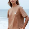 'Four Mooons' Golden brown - Regular fit