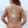 'Four Mooons' Golden brown - Regular fit