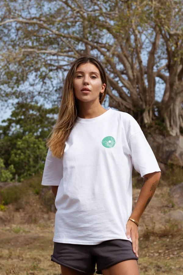 'Baobab Tree' White - Oversize Fit