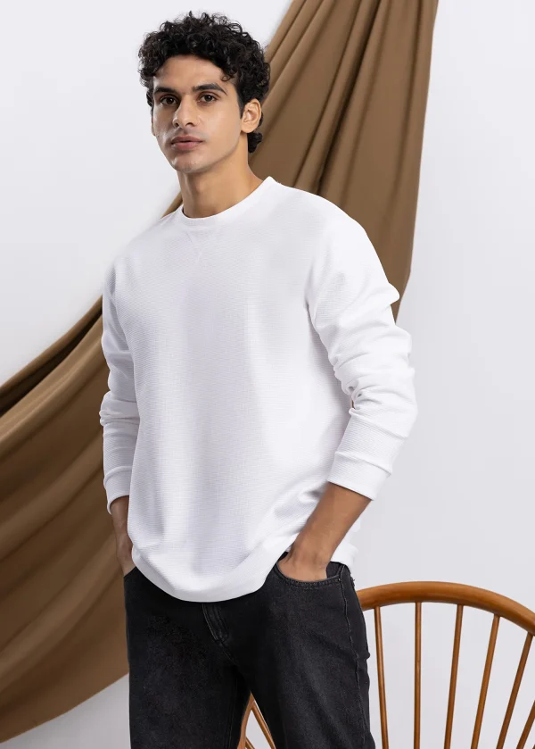 IMG_3888 Waffle Long Sleeve Sweater